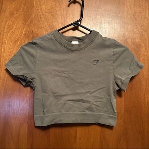 Gymshark Short Sleeve Cropped Top Shirt Medium